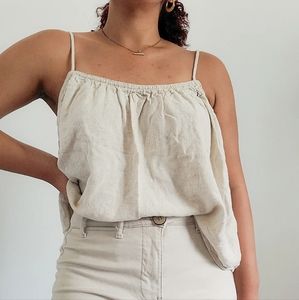 H&M Oatmeal Open Tank top